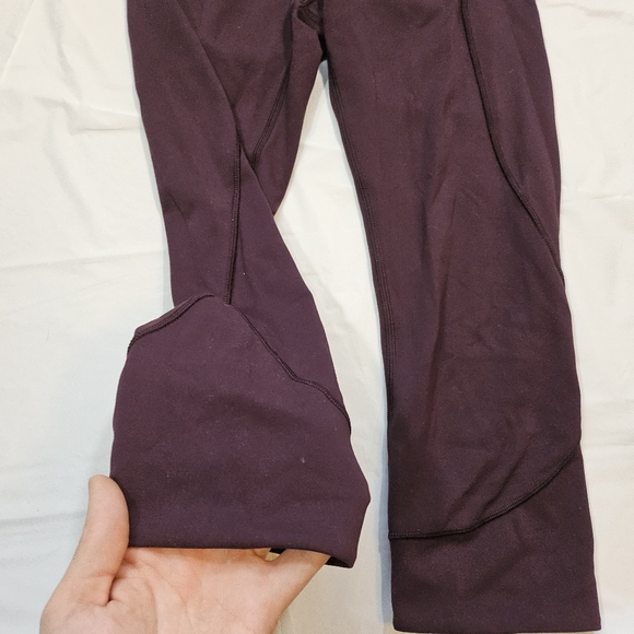 Lululemon In Movement Crop *Everlux 19" (Black Cherry) - Picture 9 of 11